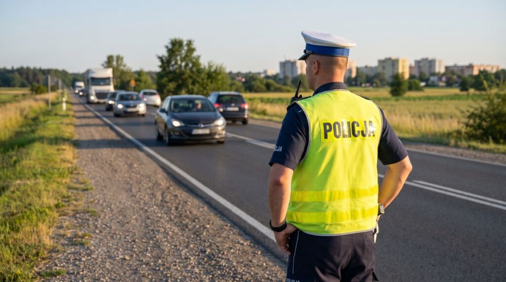 Pijany kierowca ciężarówki zatrzymany przez policję